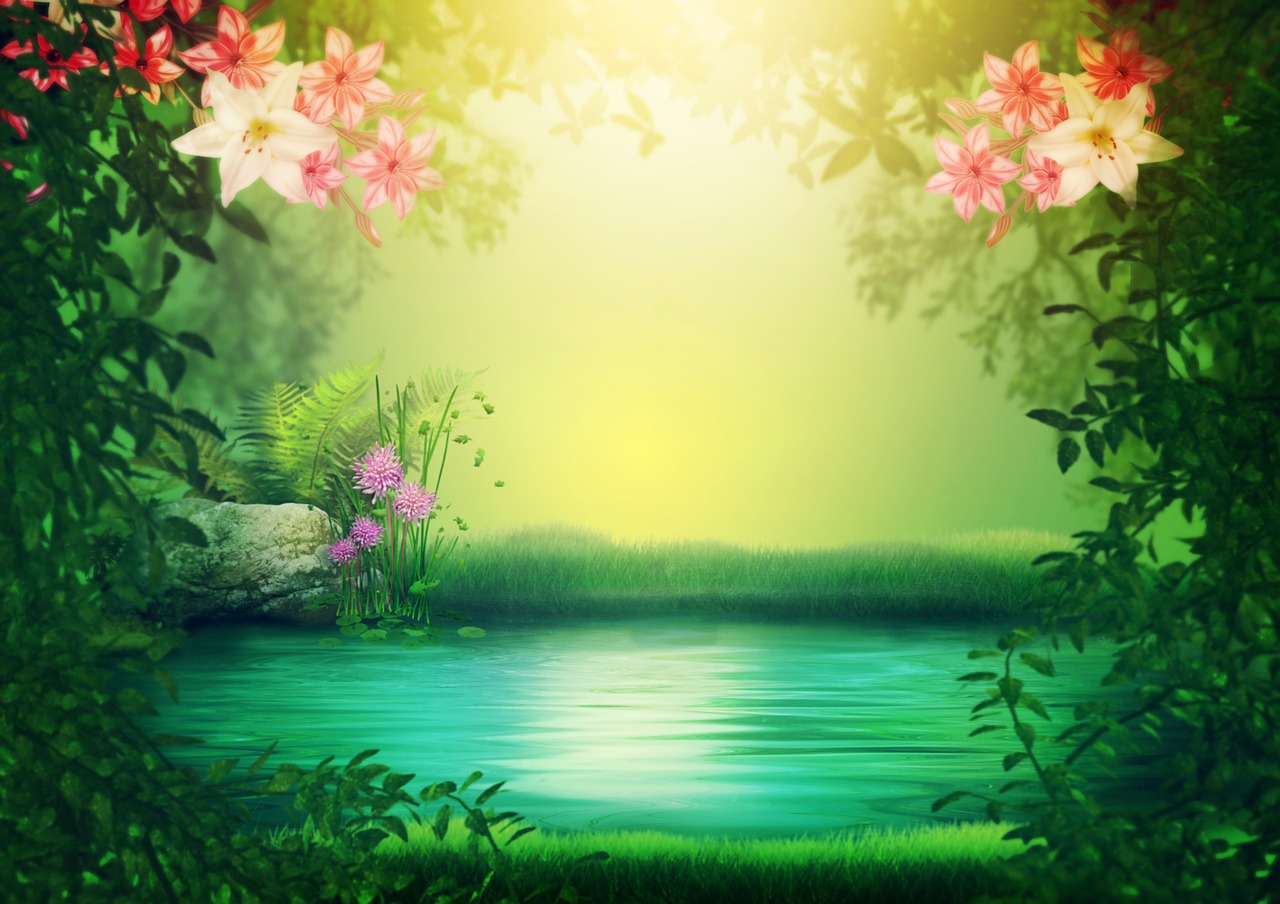 fantasy  lake  romantic free photo