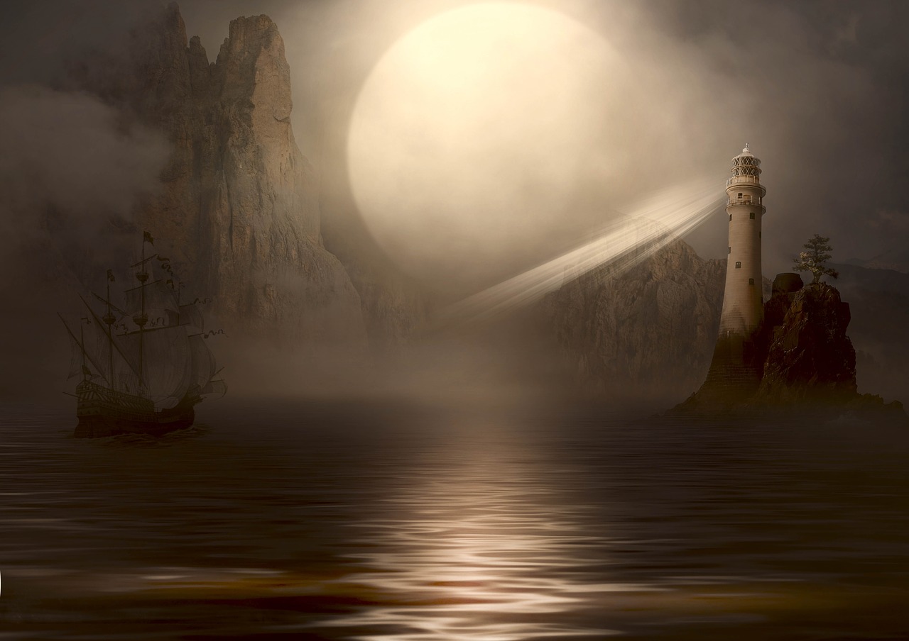 fantasy  sea  ship free photo