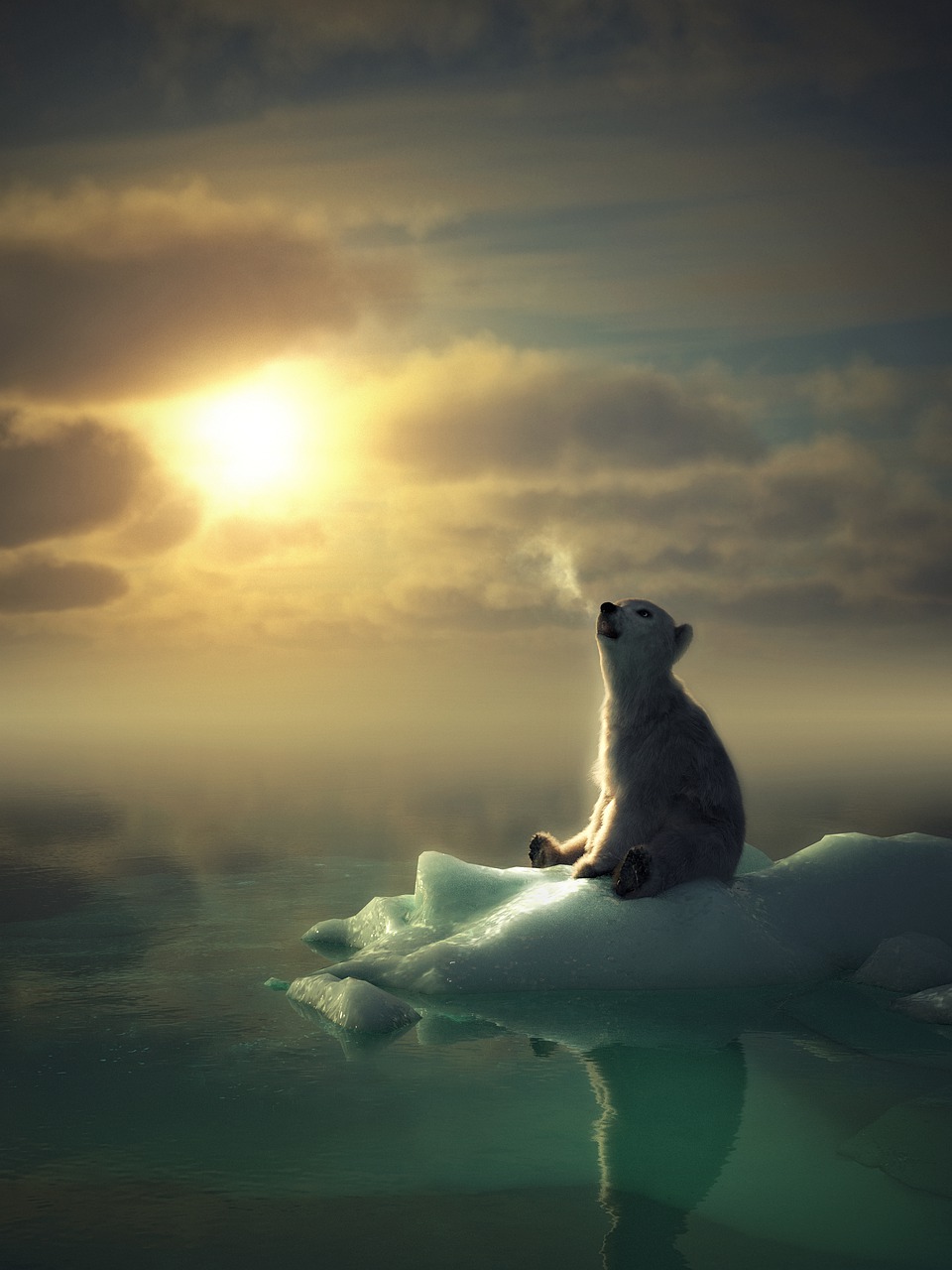 fantasy  animal  sunset free photo