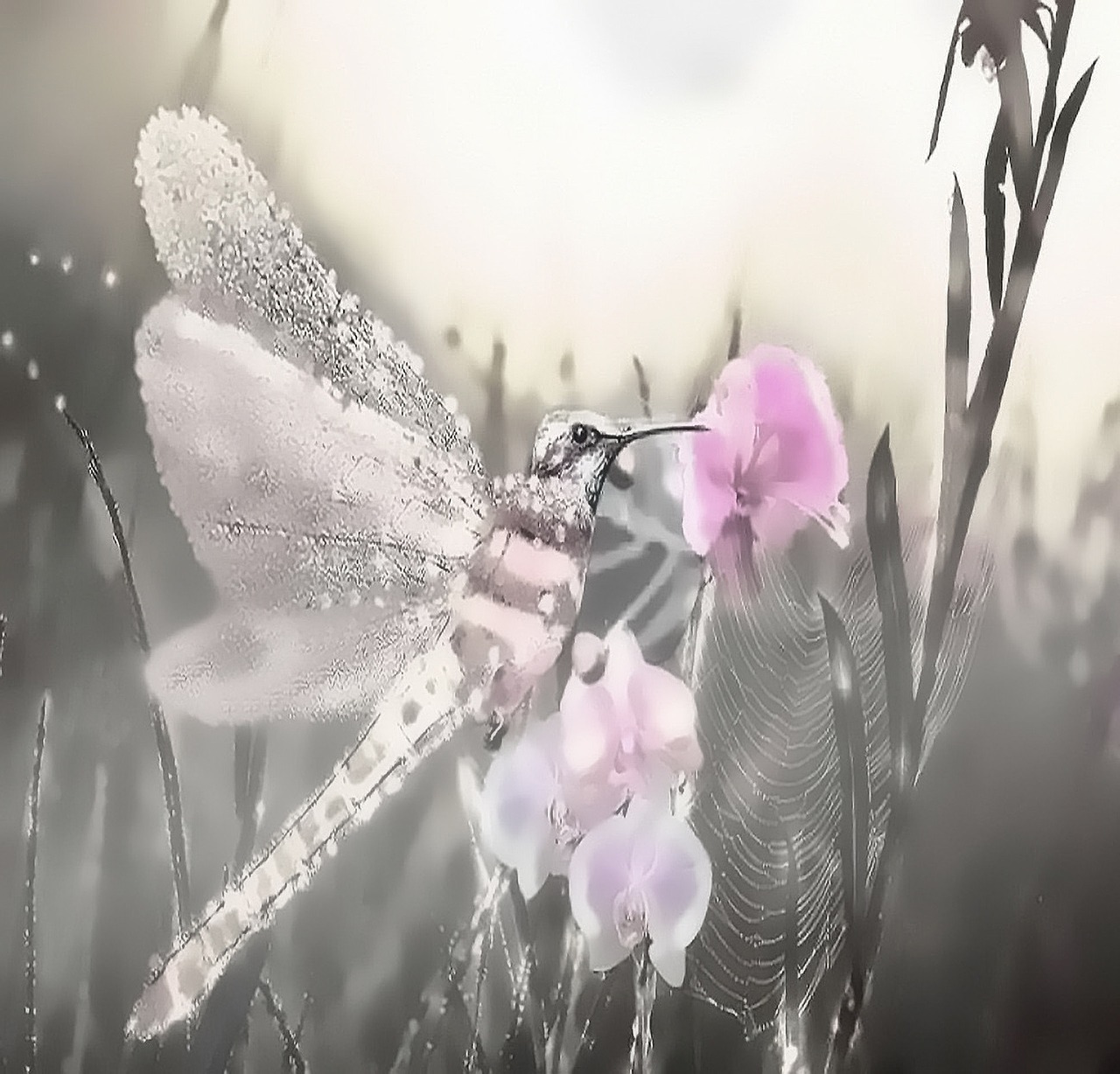 fantasy hummingbird dragonfly free photo