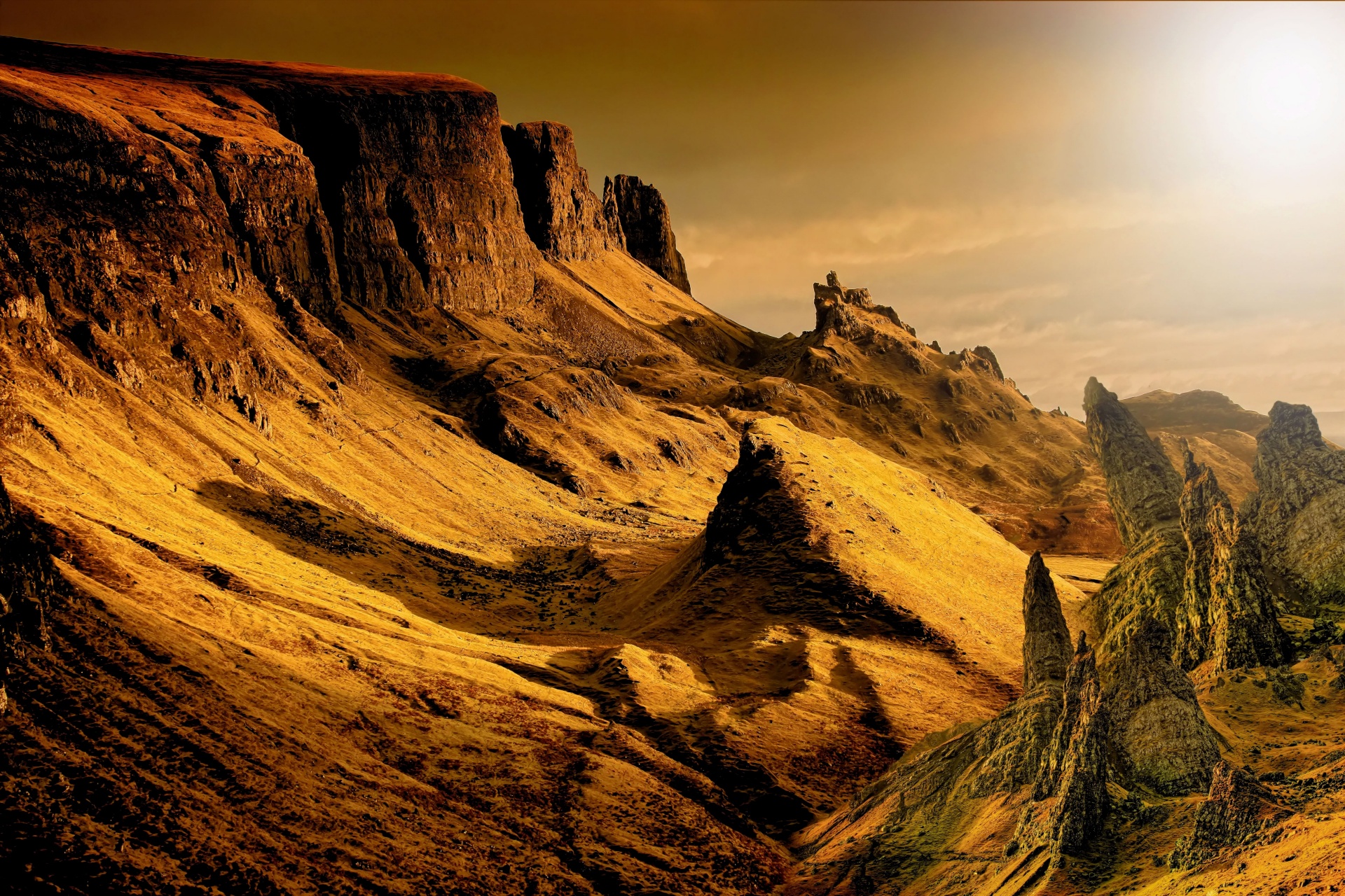 fantasy landscape dune free photo