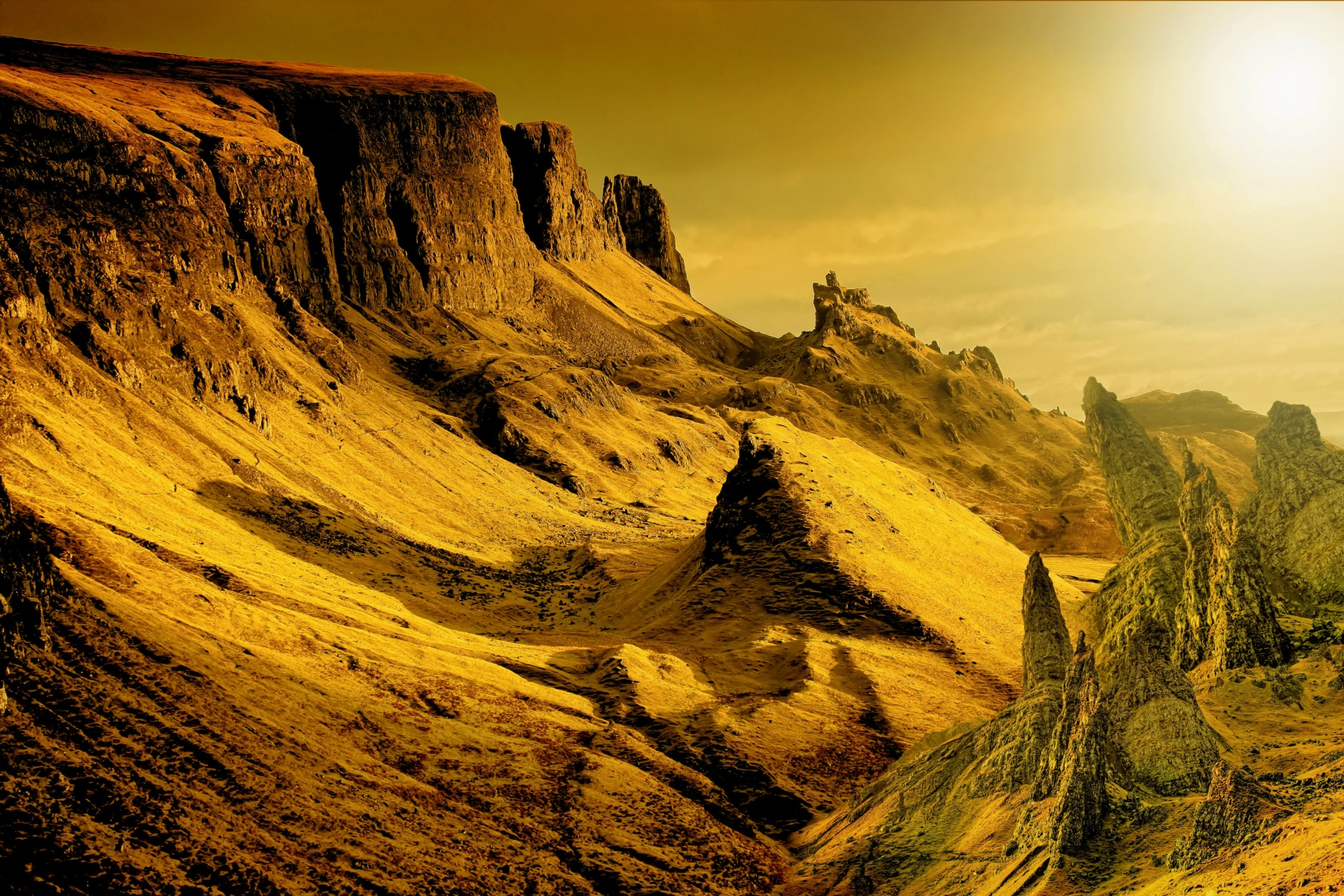 fantasy landscape dune free photo