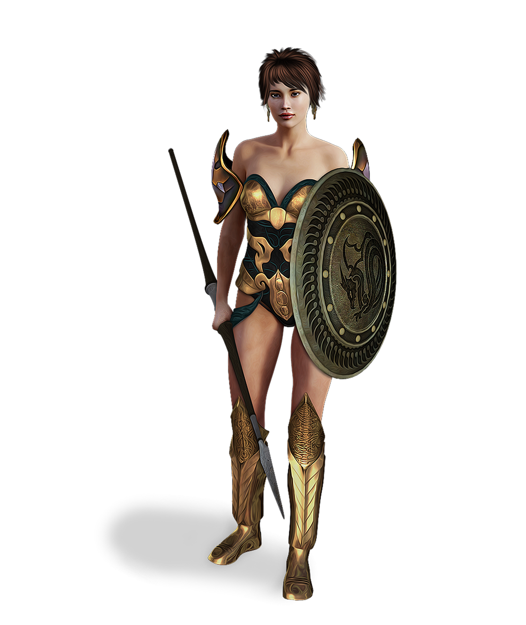 fantasy warrior woman female free photo