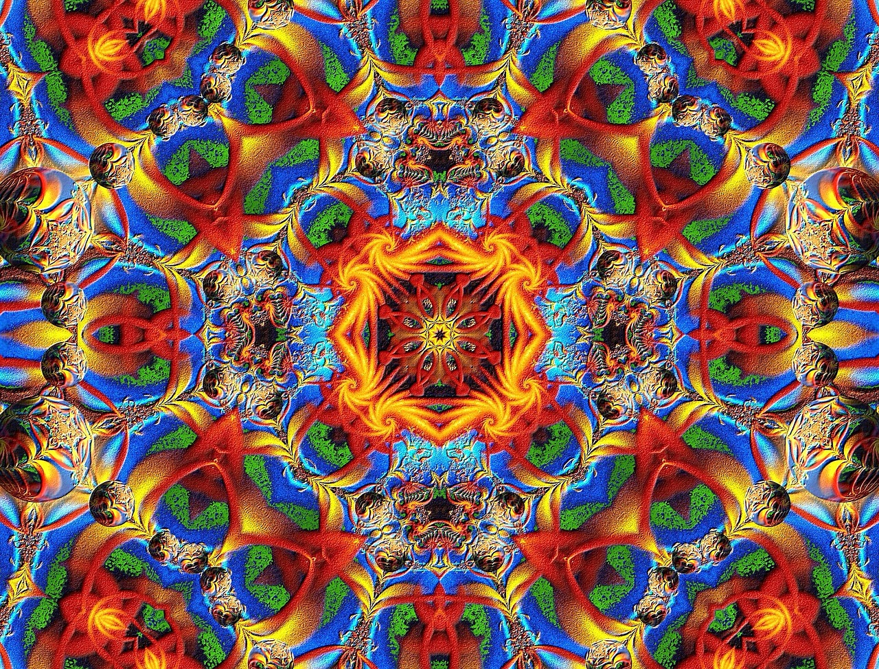 farbenpracht kaleidoscope colorful units free photo