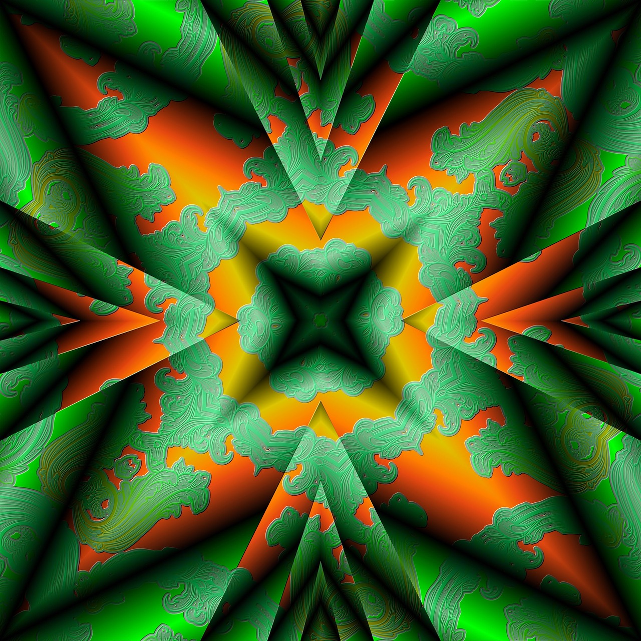 farbenpracht kaleidoscope colorful units free photo