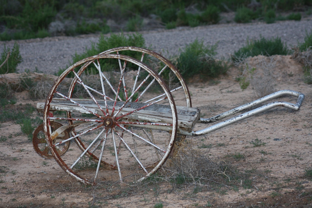 farm wheels old free photo