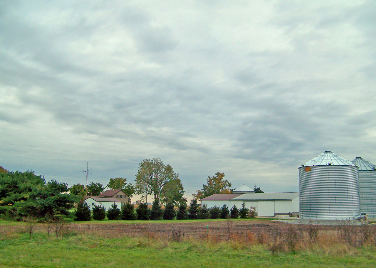 farm silo farm and silos free photo