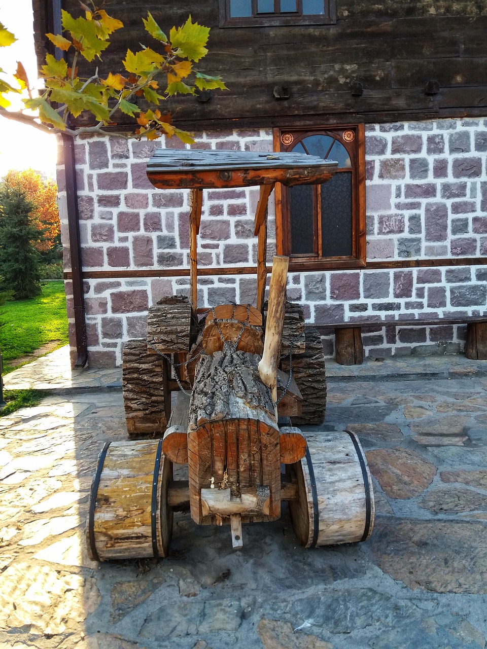 farm ankara  tractor  sunset free photo