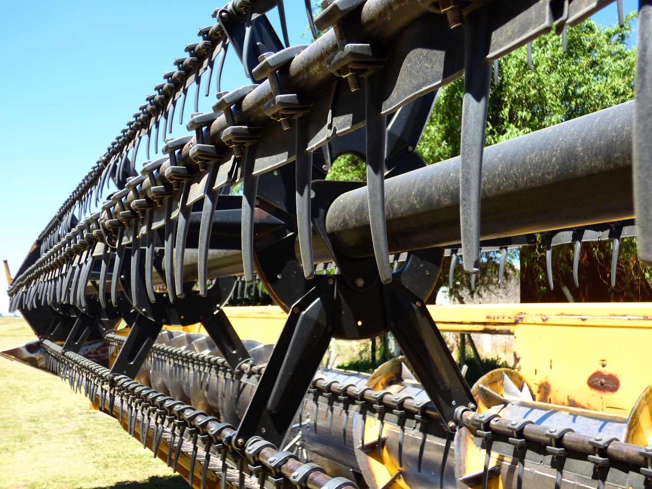 farm equipment platform combine harvester free photo