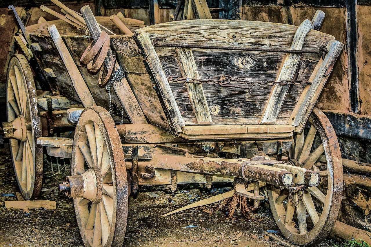 farm wagon antique harvest wagon free photo