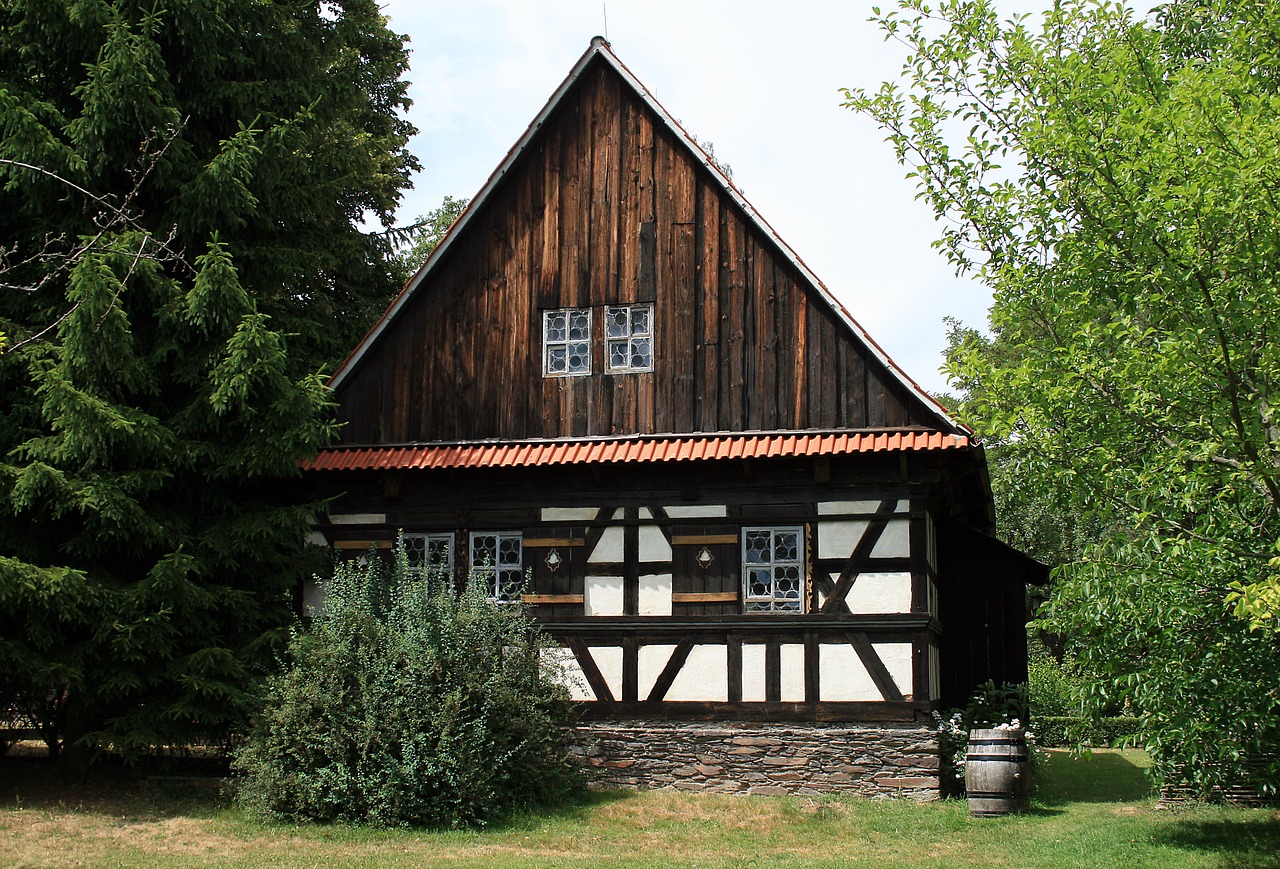 farmhouse truss fachwerkhaus free photo