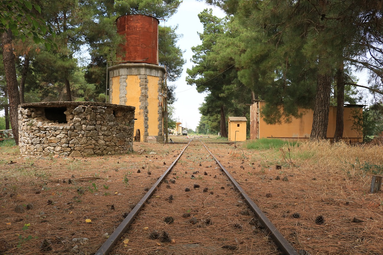 farsala  farsala raiway station  train station farsala free photo