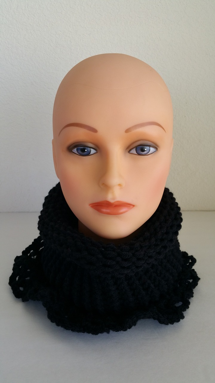 fashion mannequin black scarf free photo