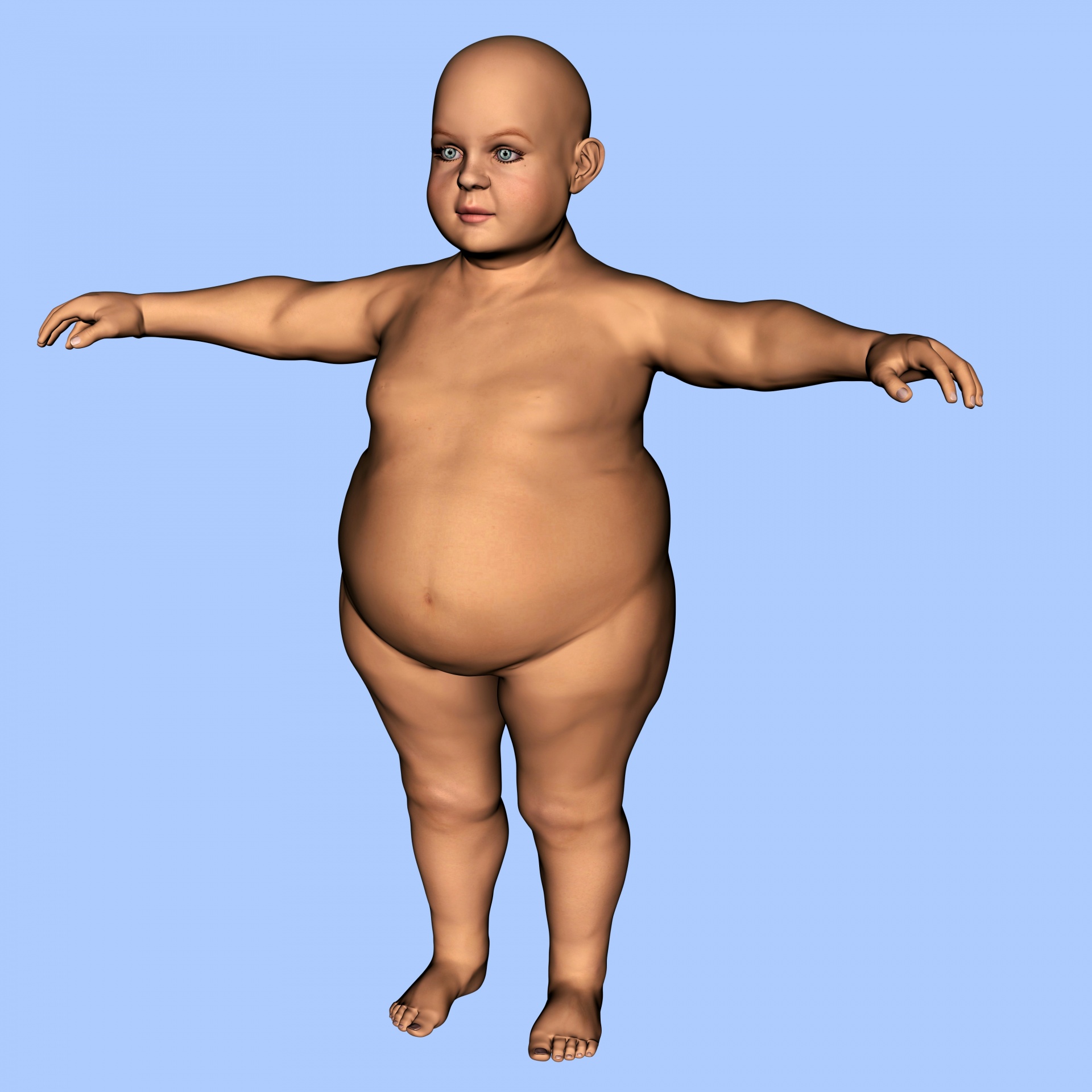 obesity 3d drawing free photo