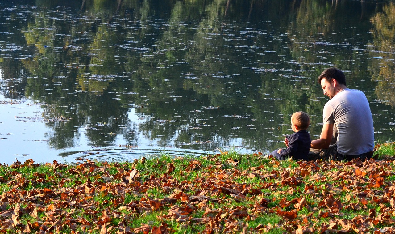 father kid love free photo