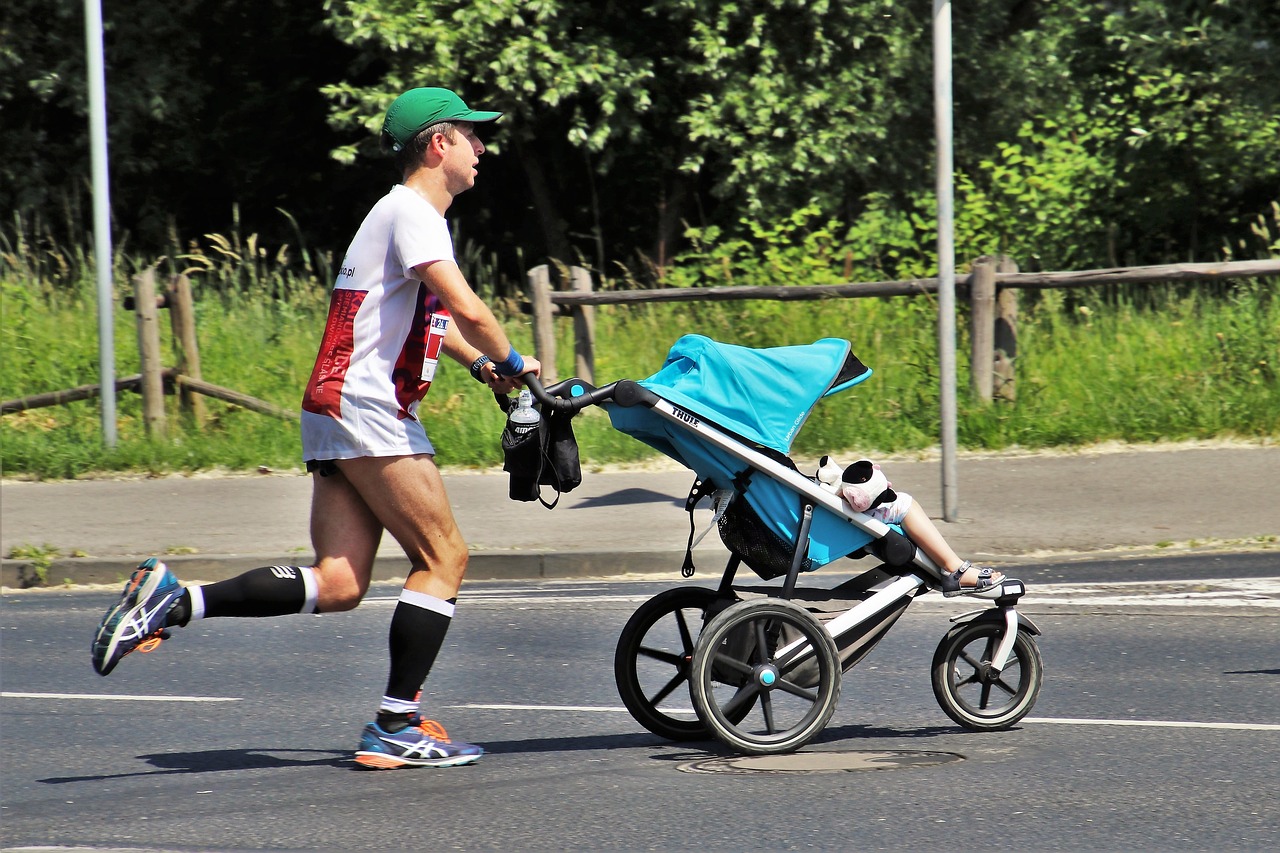 father  cross country skier  marathon free photo