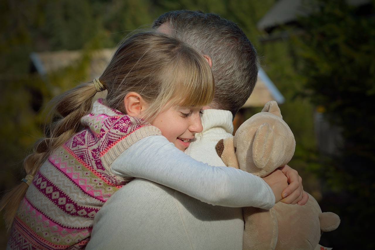 father daughter child free photo