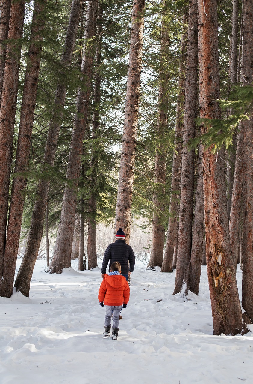 father daughter walking free photo