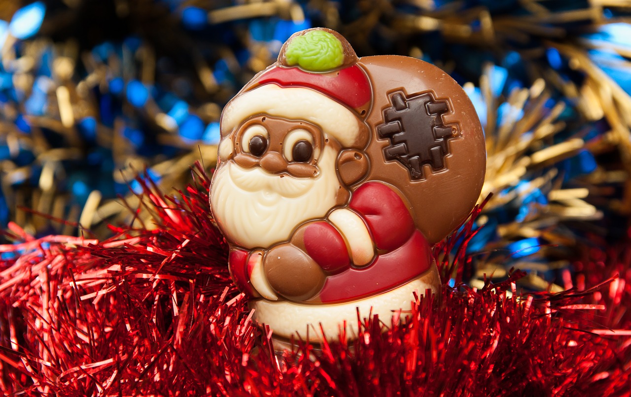 father christmas christmas chocolate free photo