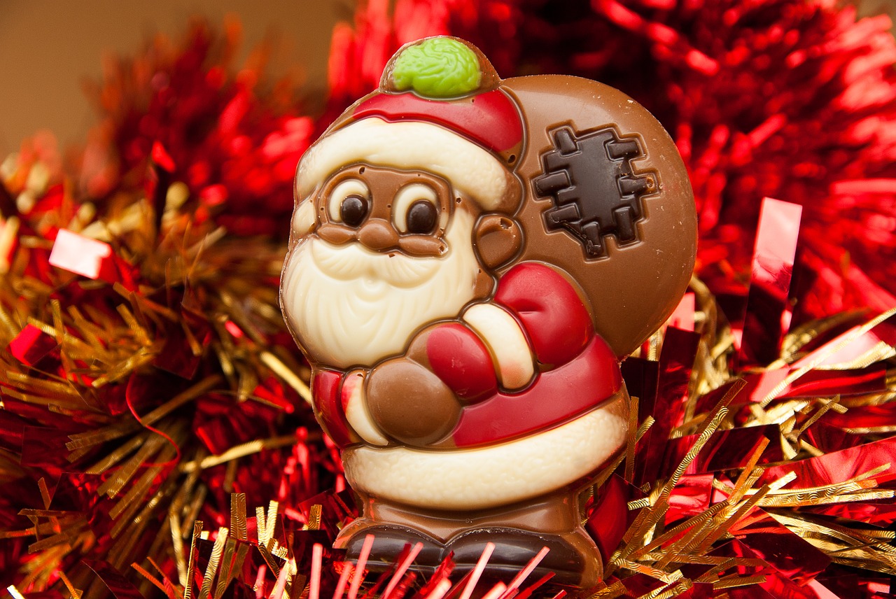 father christmas christmas chocolate free photo