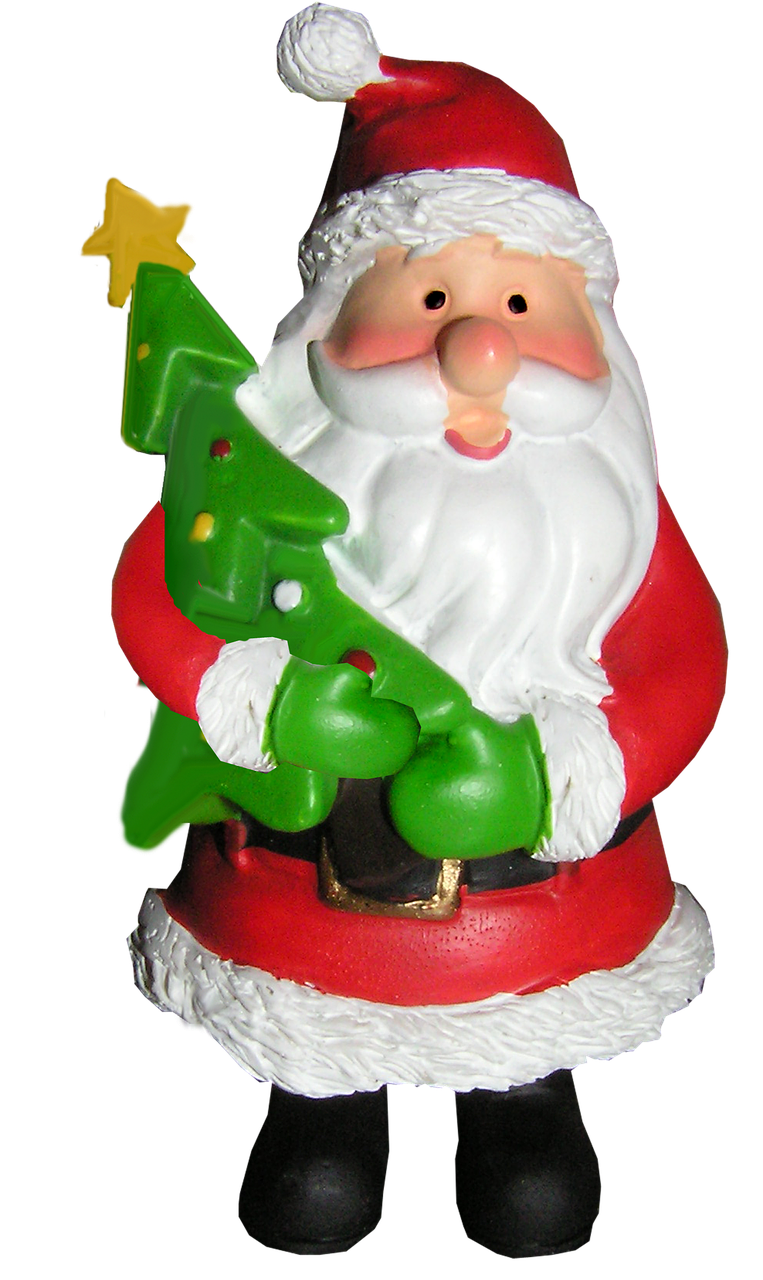 father christmas tree decoration free photo