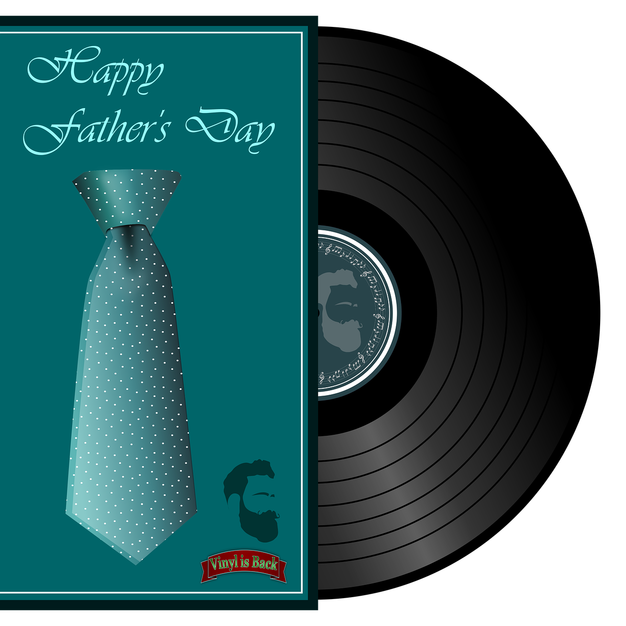 father's day  vinyl  music free photo
