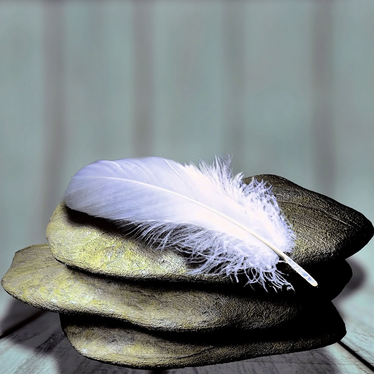 feather stones balance free photo