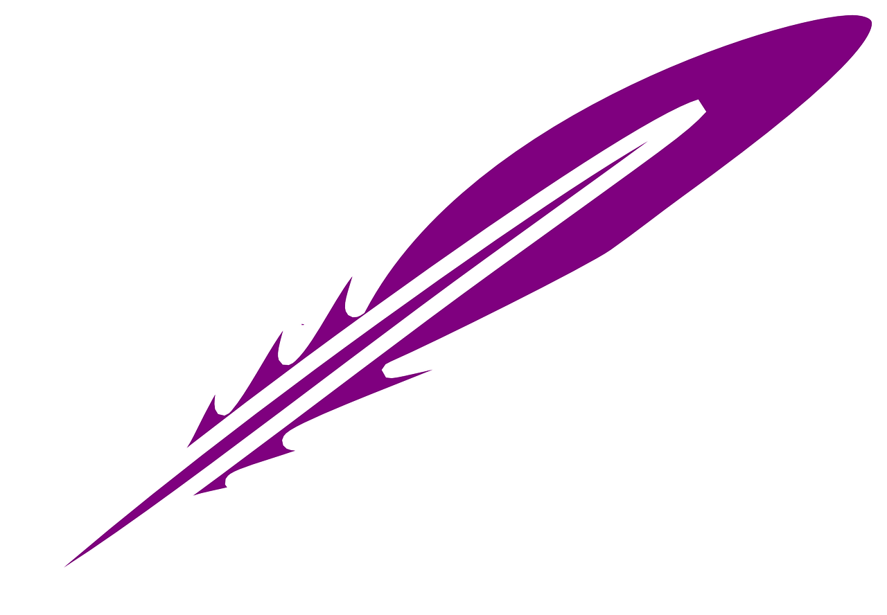 feather purple writing free photo