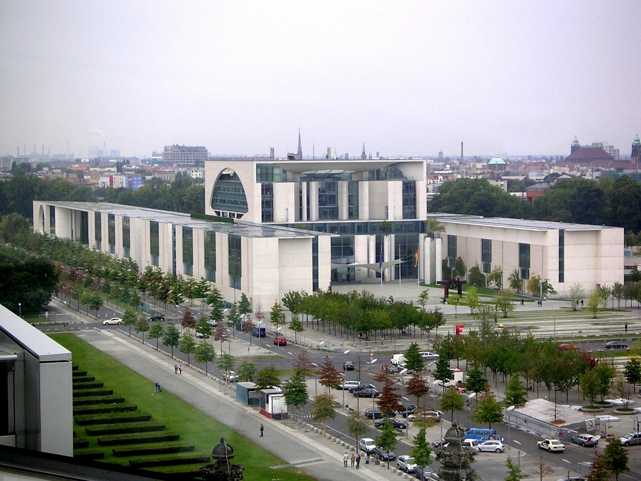 federal chancellery office complex government district free photo