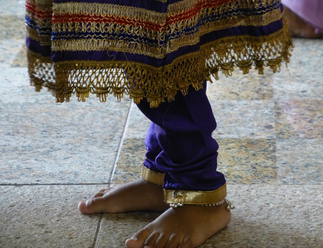 barefoot female ceremony free photo