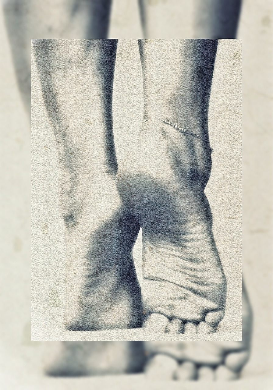 feet art effect free photo