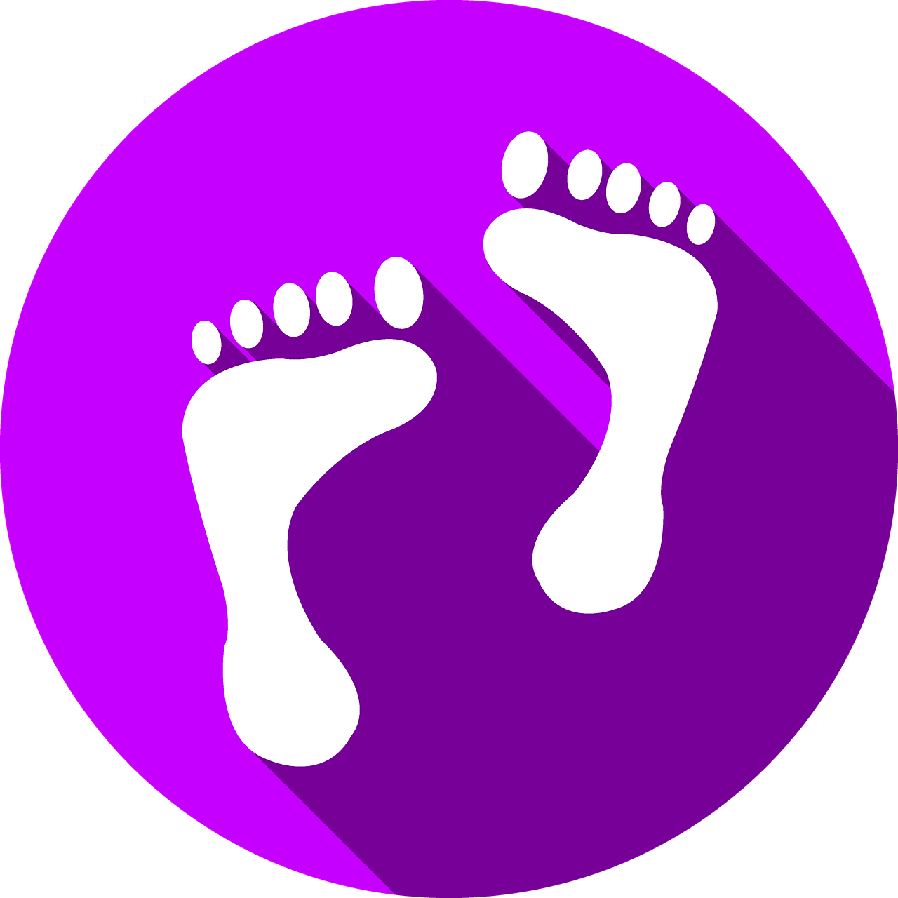 feet icon button free photo