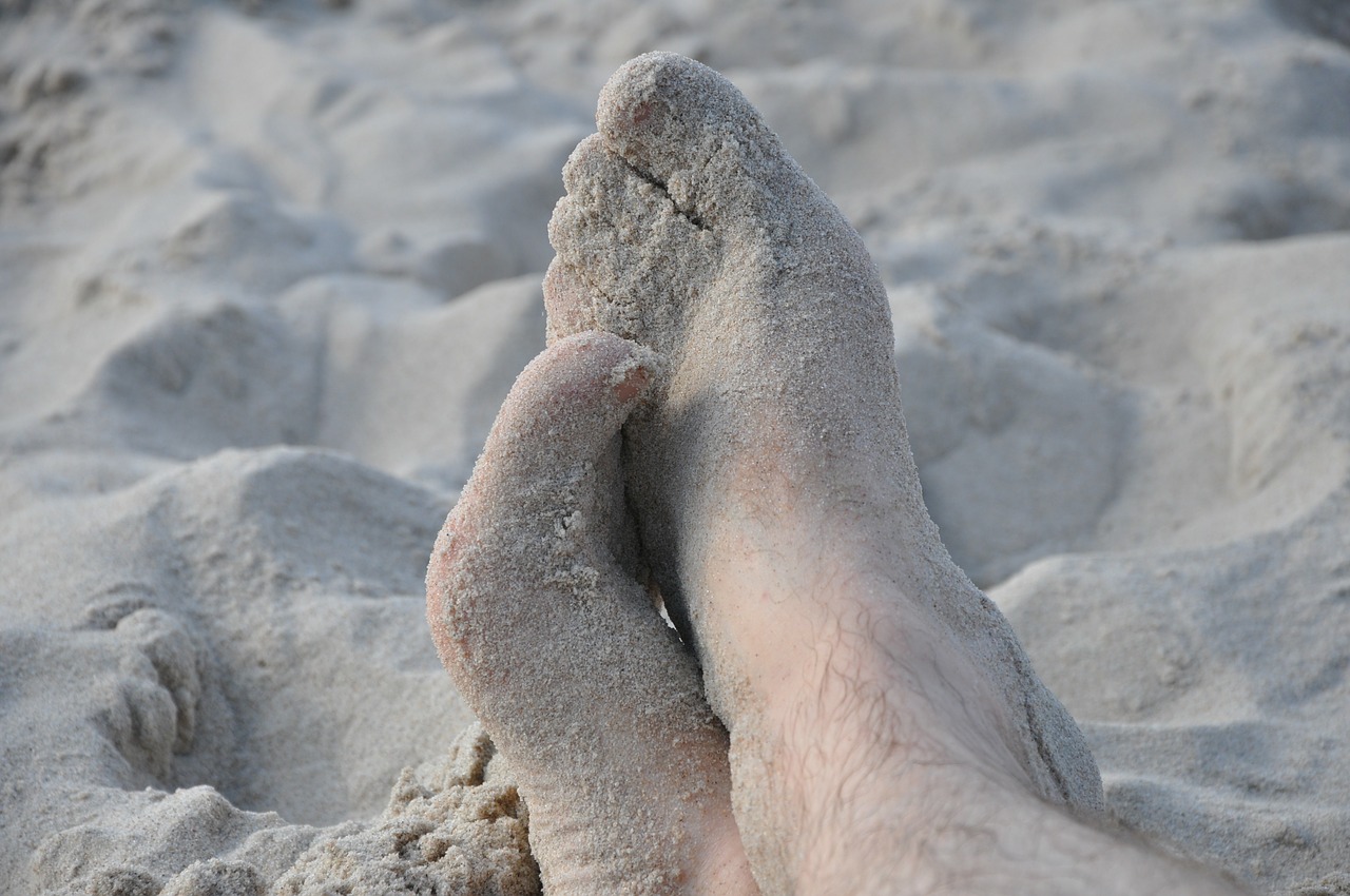 feet legs sand free photo