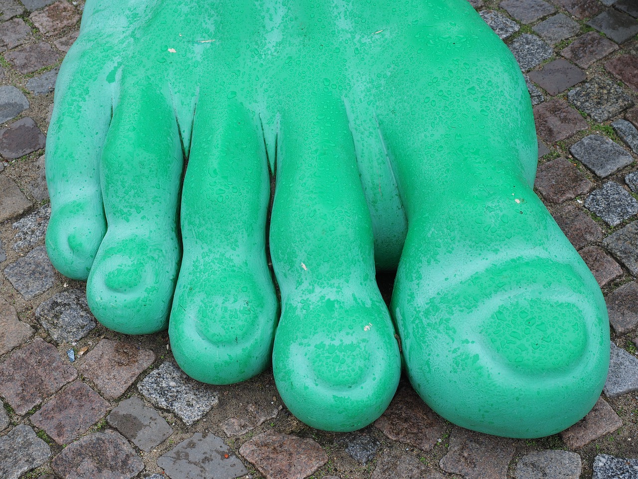 feet giant feet green free photo