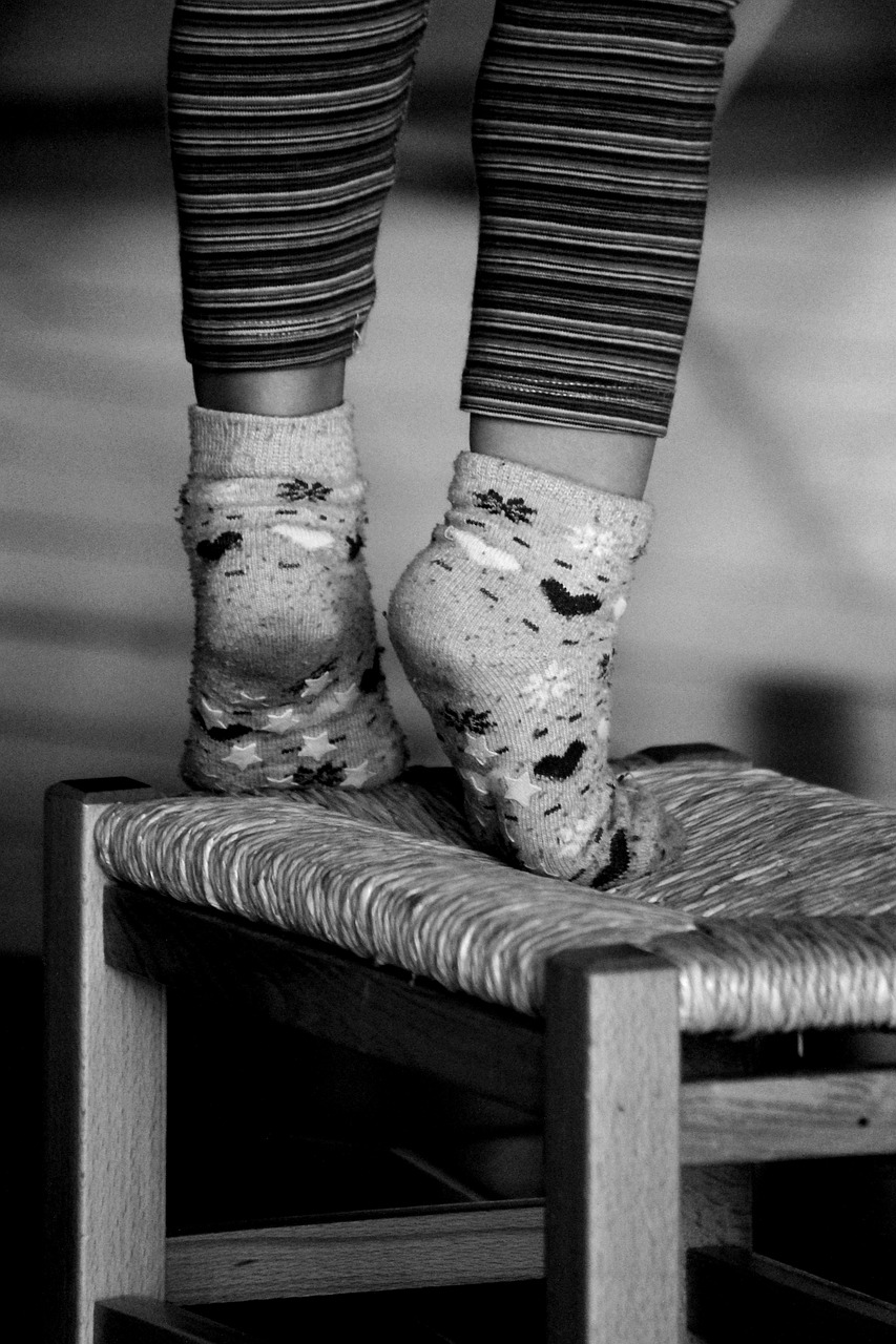 feet socks stool free photo