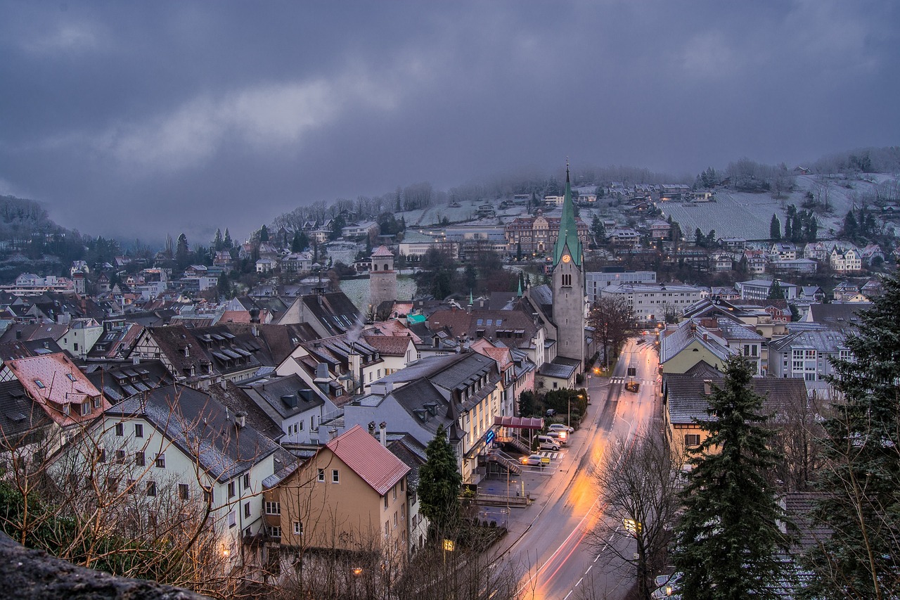 feldkirch city winter free photo