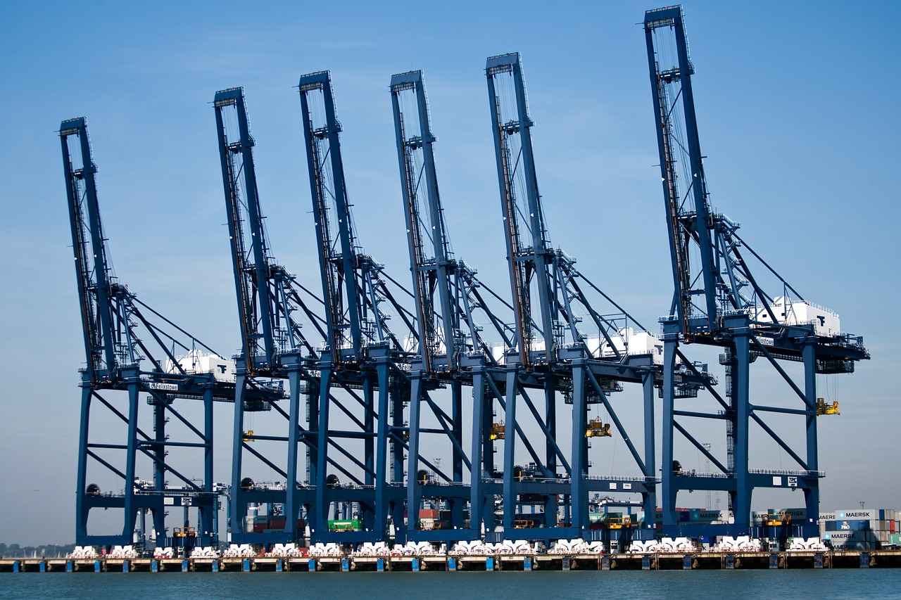 felixstowe container port port free photo