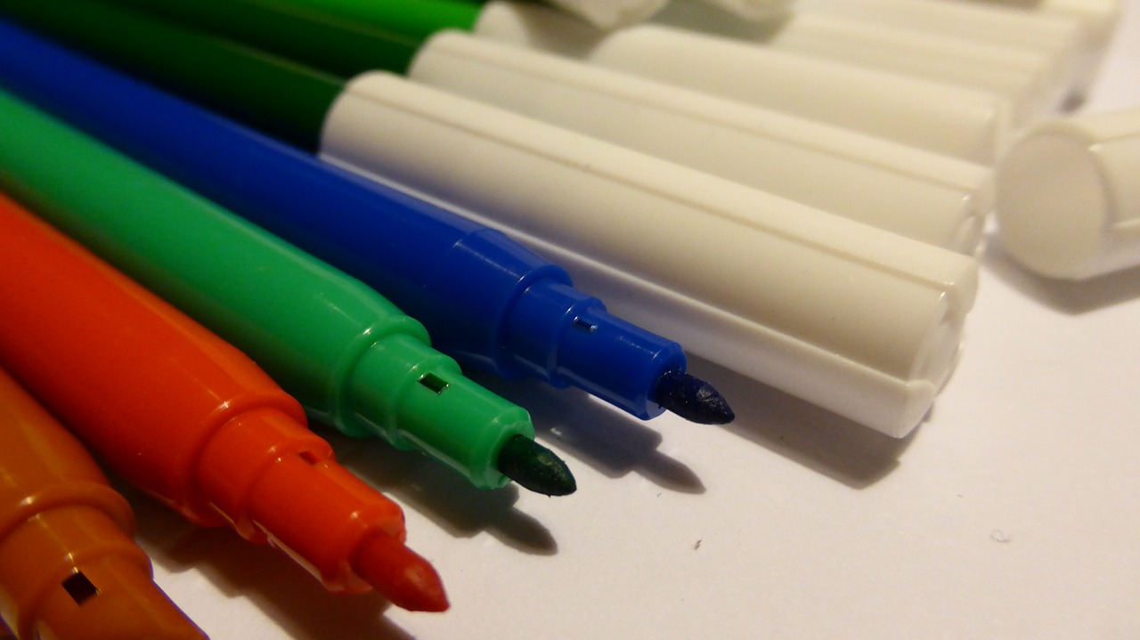 felt tip pens color colorful free photo