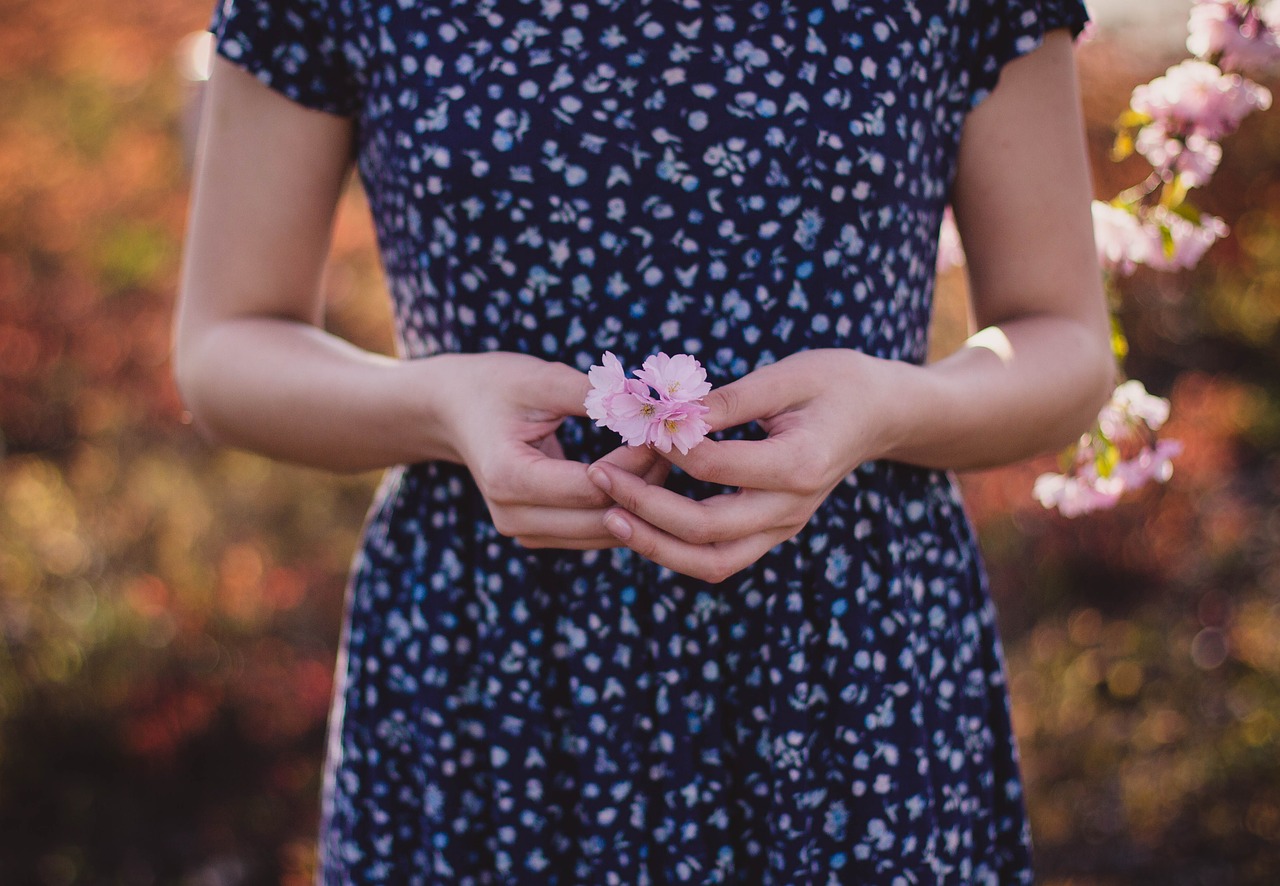 female flowers girl free photo