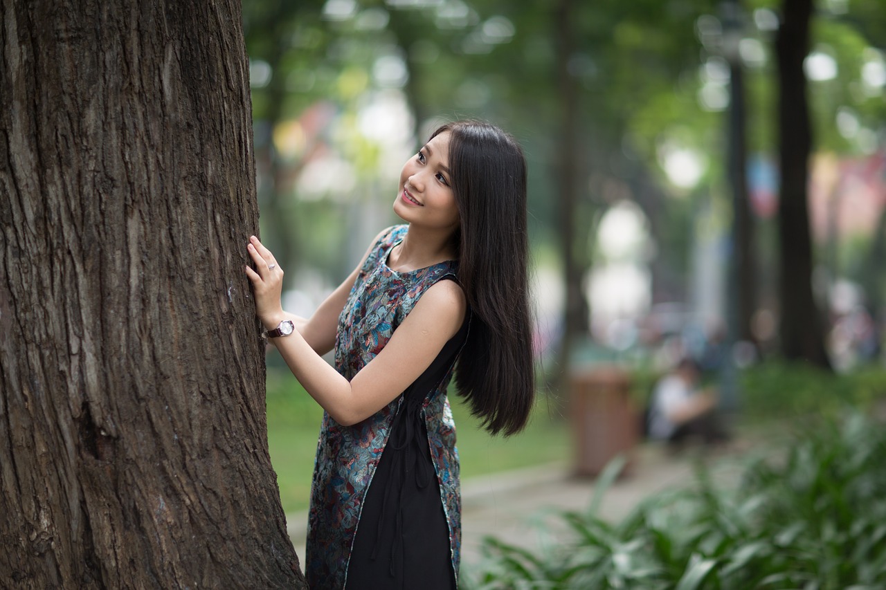 female nature girl free photo