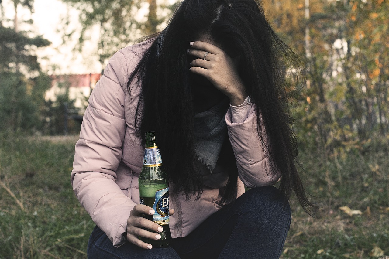 female alcoholism alcoholism girl free photo