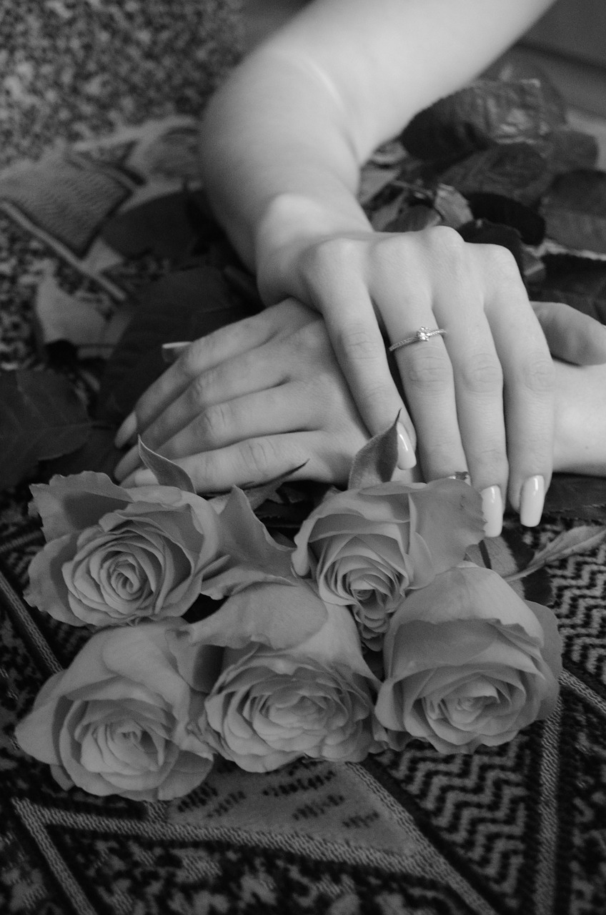 female hands ring engagement free photo