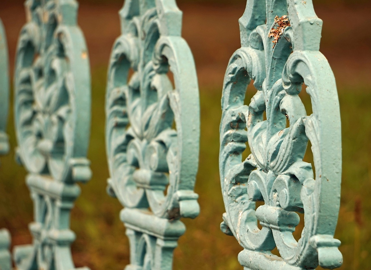 fence wrought iron grid free photo