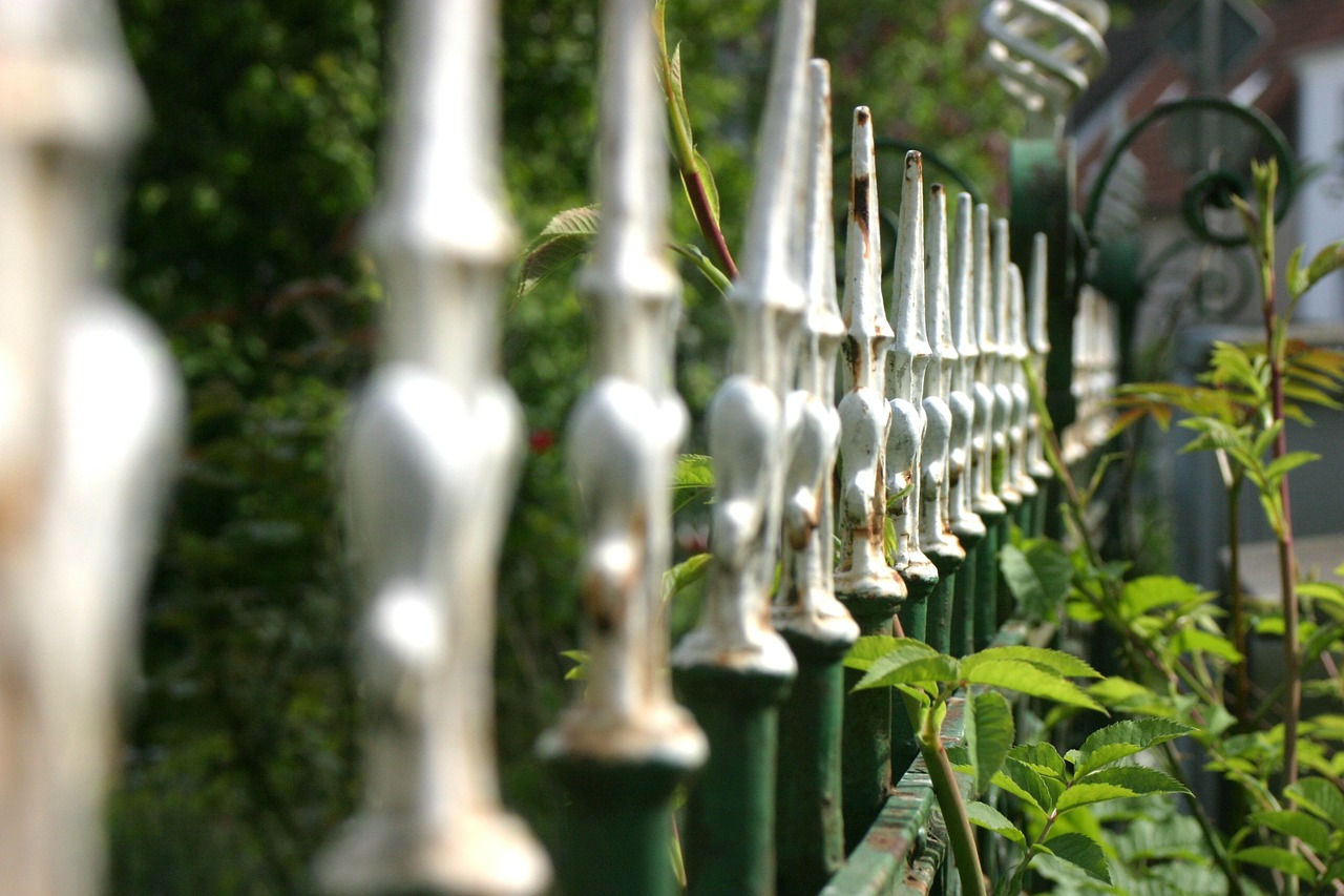 fence metal old free photo