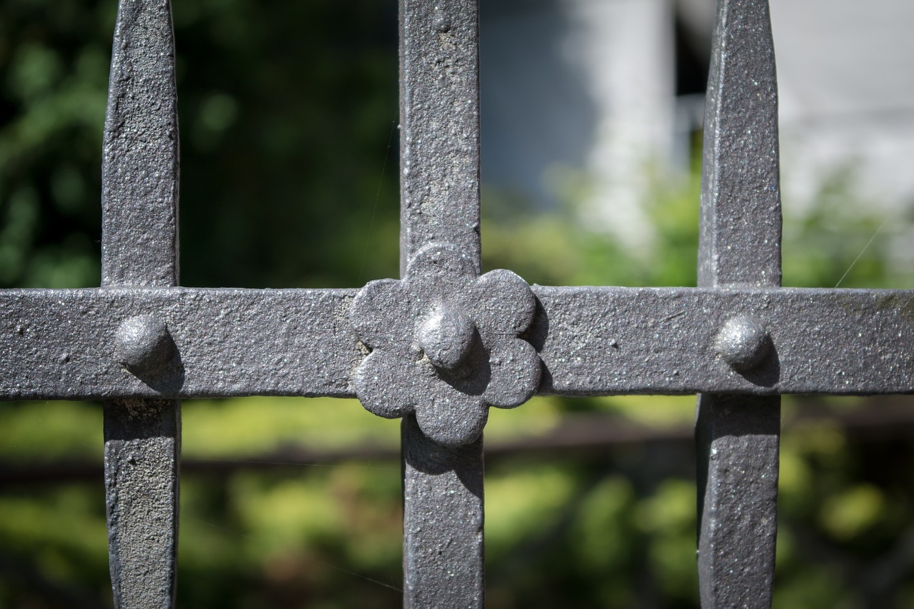fence wrought iron metal free photo