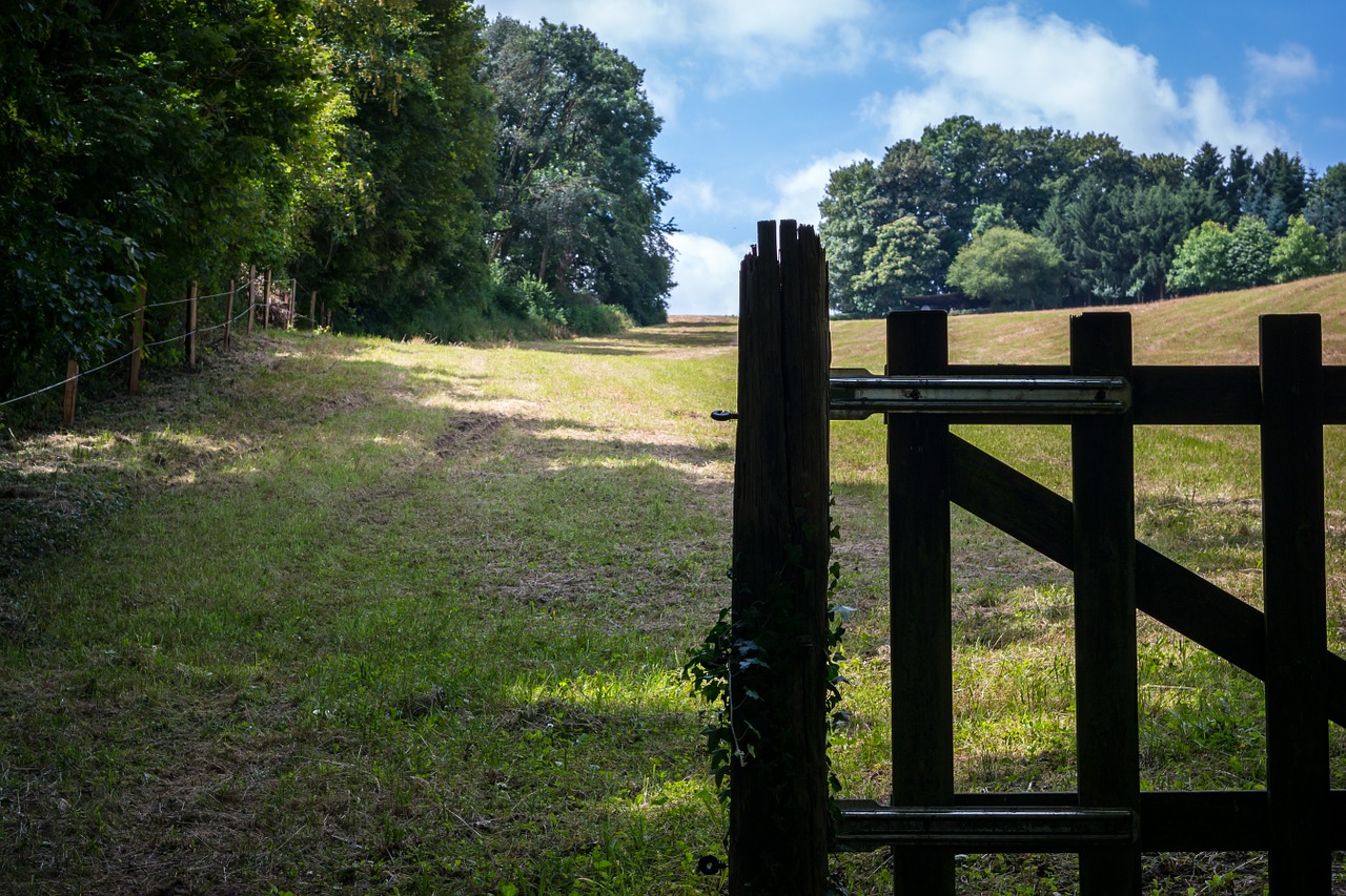 fence gate pasture free photo