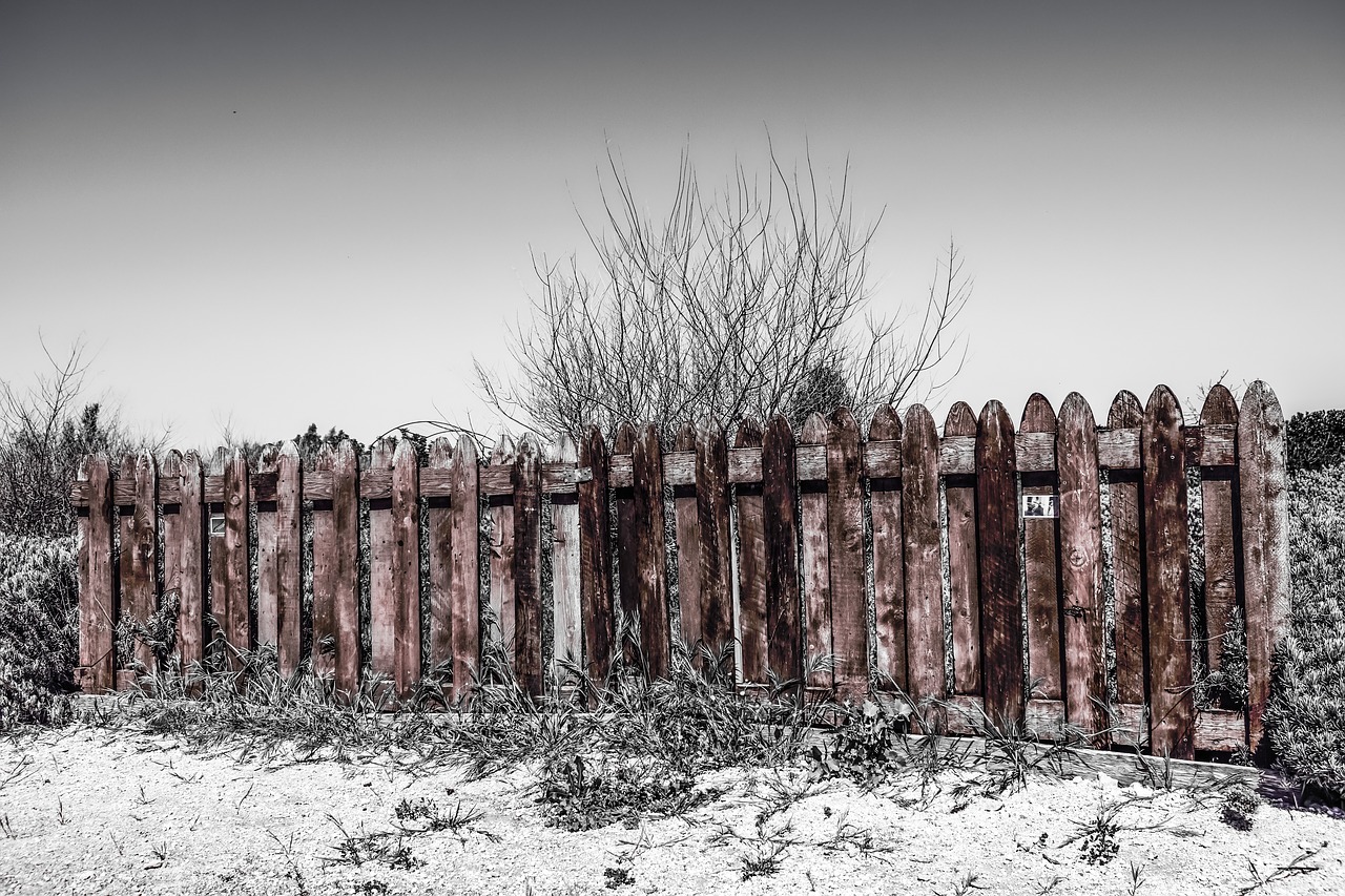 fence wooden brown free photo