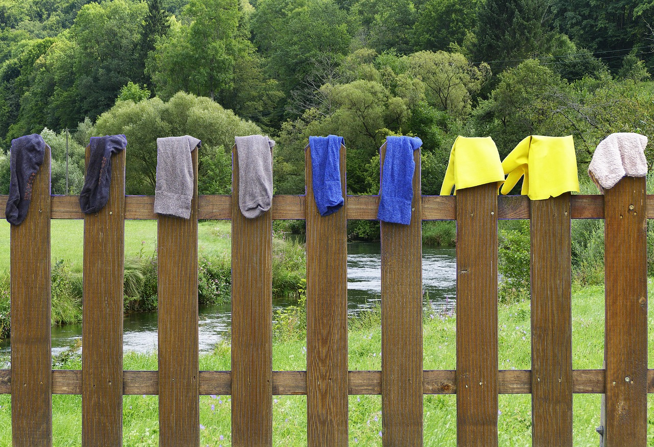 fence laundry dry free photo
