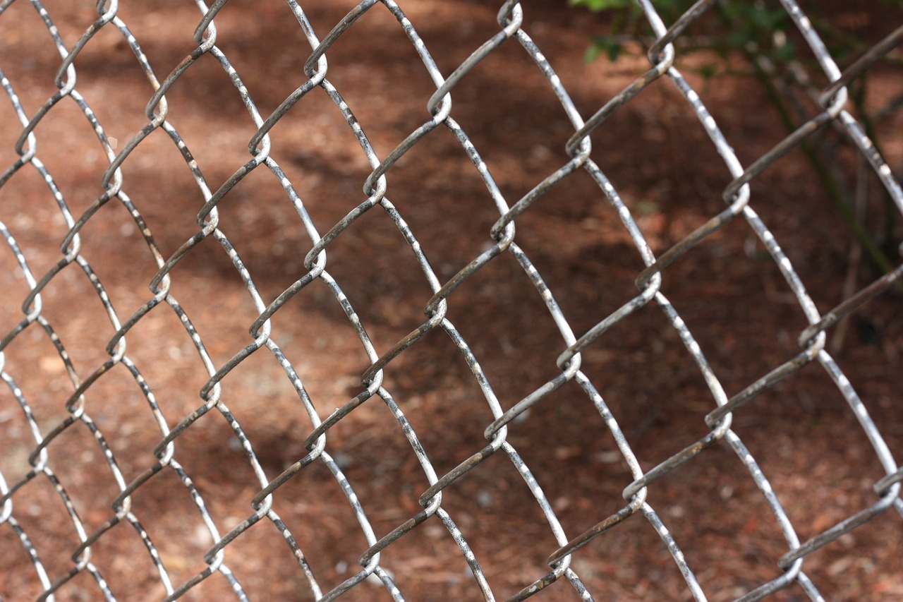 fence chain fencing free photo