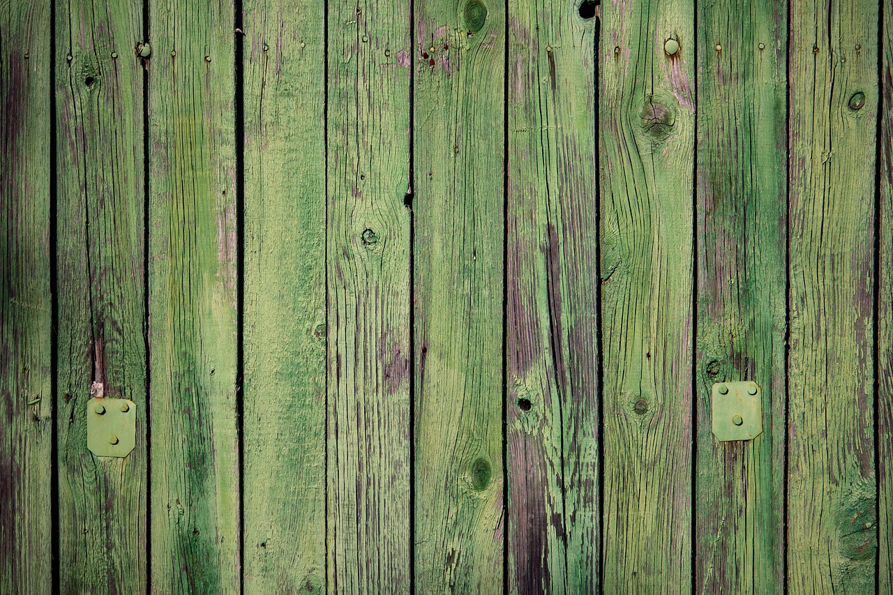 fence  wood  green free photo